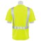 Erb Safety T-Shirt, Birdseye Mesh, Short Sleeve, Class 2, 9006S, Hi-Viz Lime, 4XL 61675